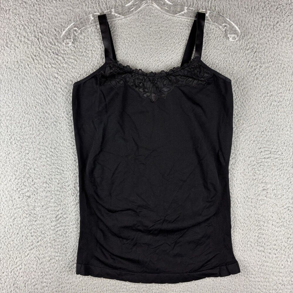 Icon Apparel Tank Top Women’s One Size Stretchy Black Lace
